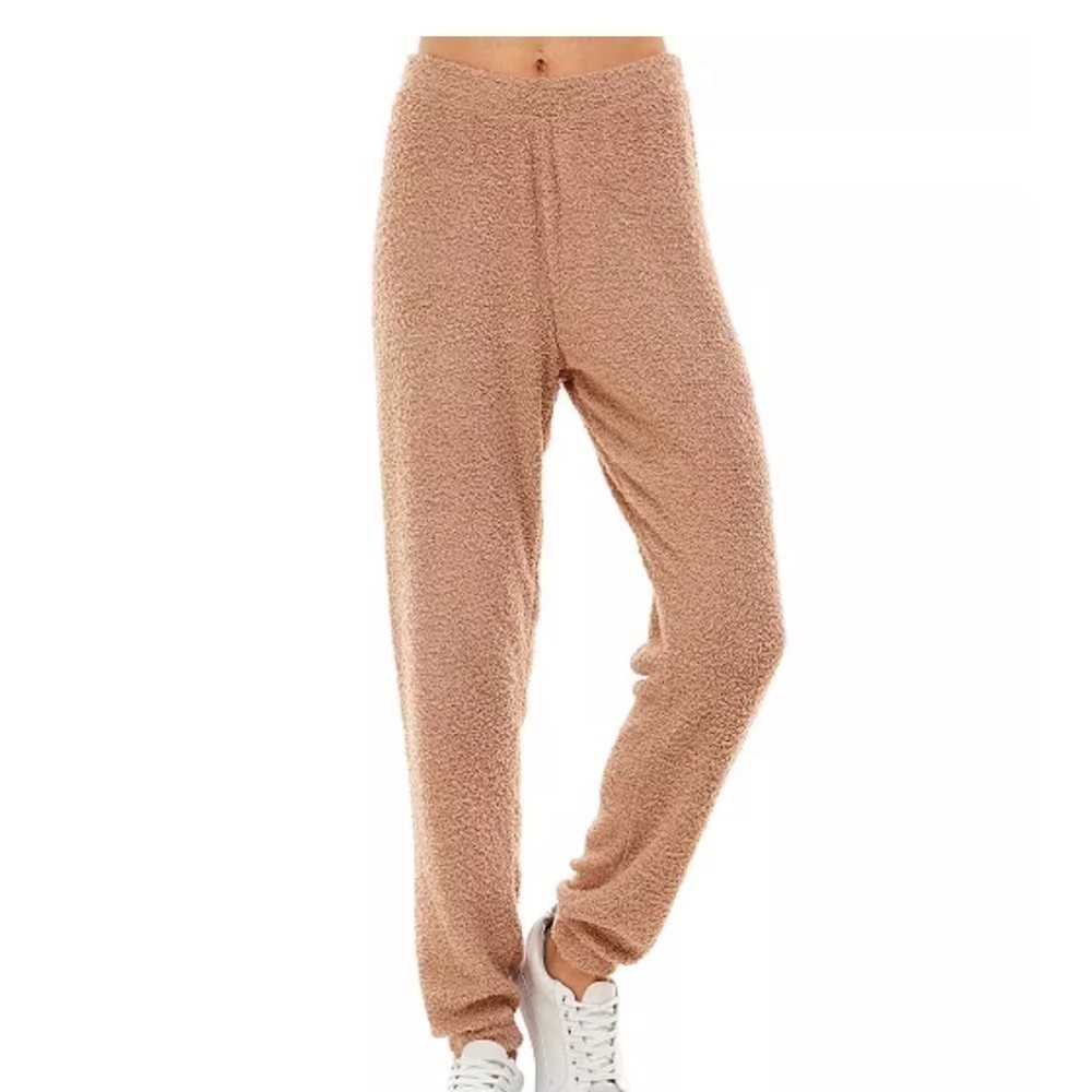 New Ultra Flirt Juniors' Teddy Jogger Pants Warm Taupe, Brand New XLarge - Picture 4 of 4